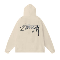 Original autumn and winter new trendy brand Sutu West classic letter print parade hooded sweatshirt jacket (13)