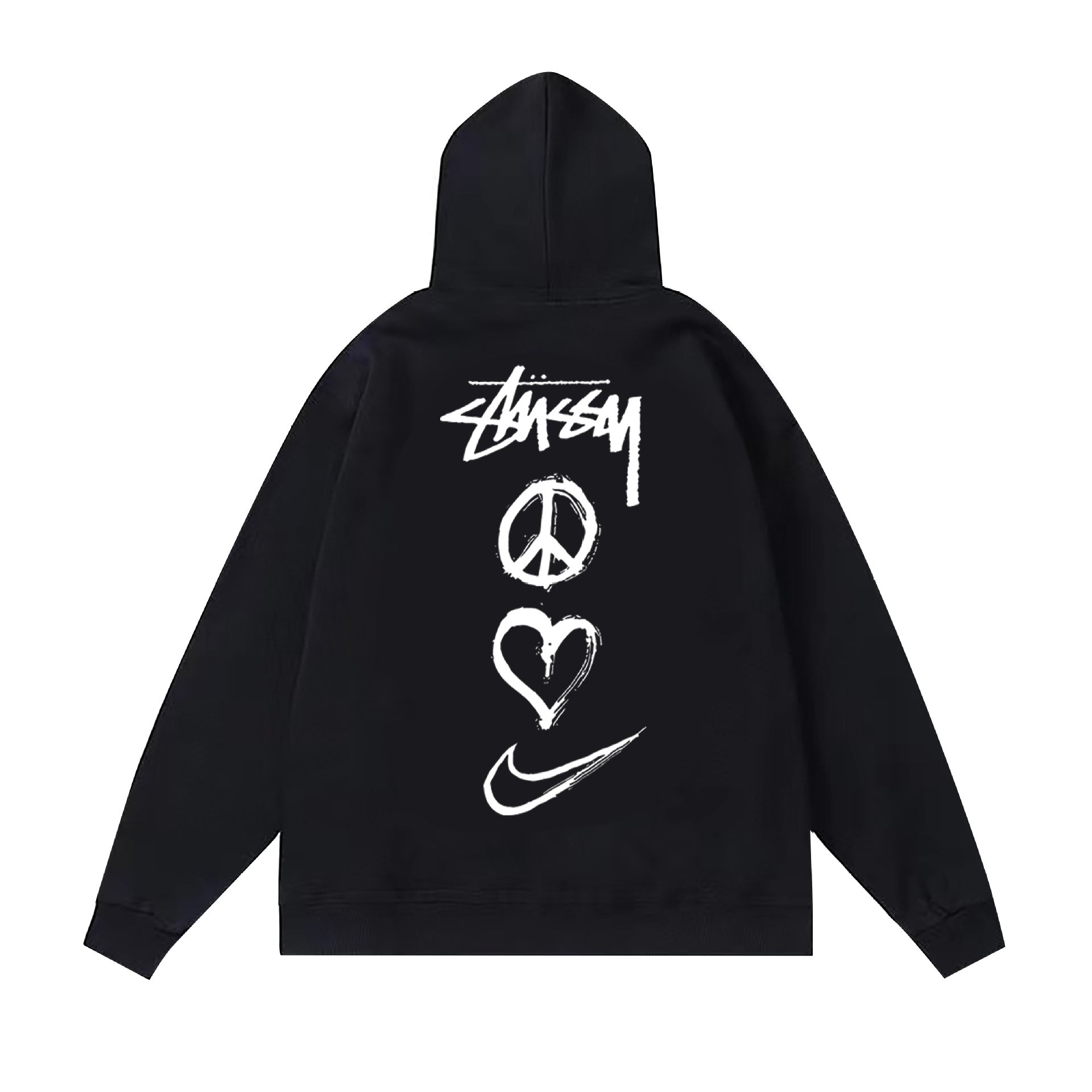 Autumn and winter new trendy brand Sutu West classic letter print parade hooded sweatshirt jacket cross-border (1)