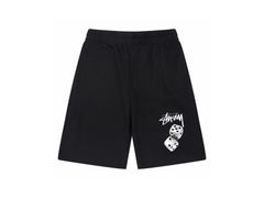 Cross border European and American foreign trade letter printed Stu casual pants skeleton sieve parade men's and women's youth five quarter pants ius (12)