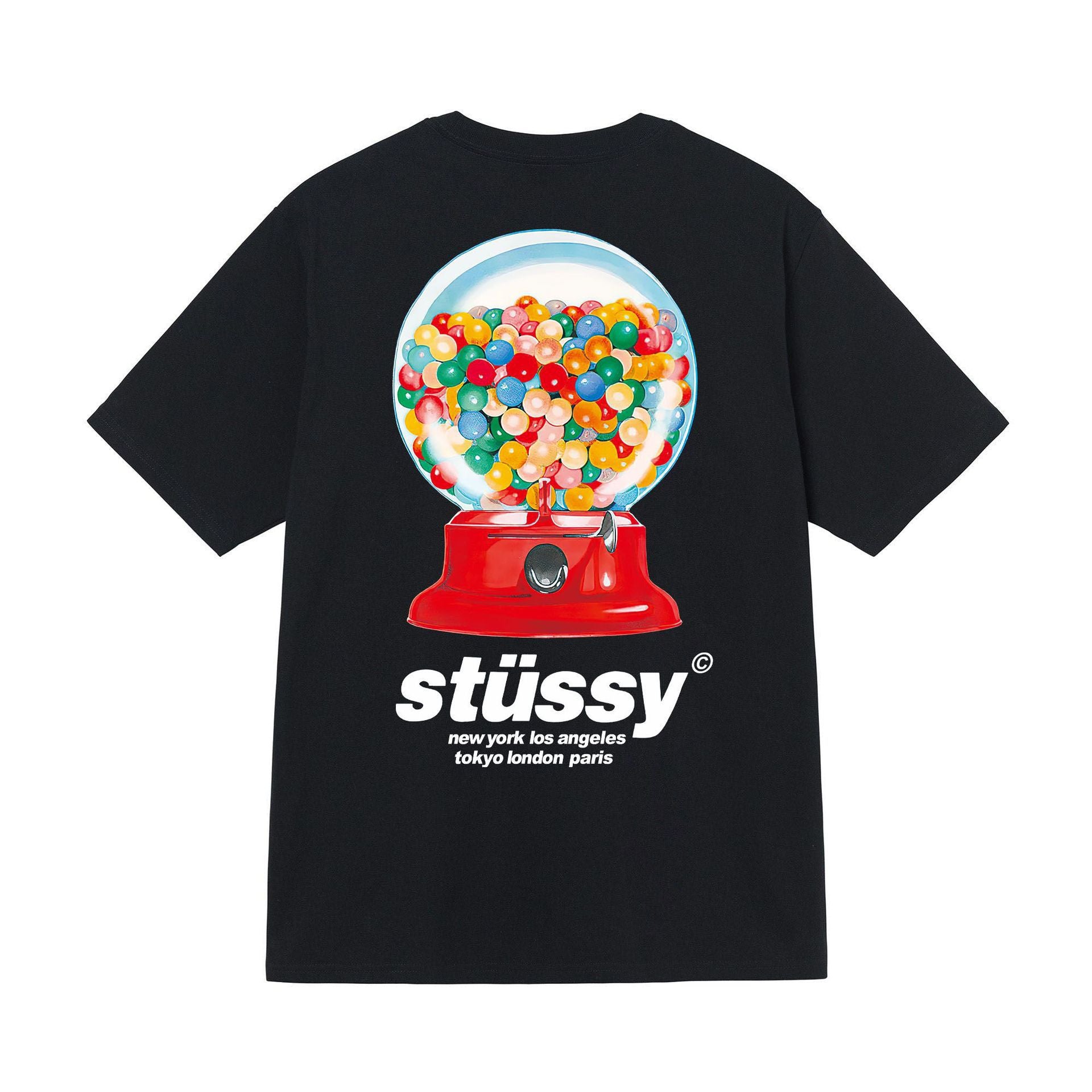 Stusy 2025 New 8 Men's and Women's Short sleeved T-shirt Summer Black and White Men's T-shirt Loose 270g (31)