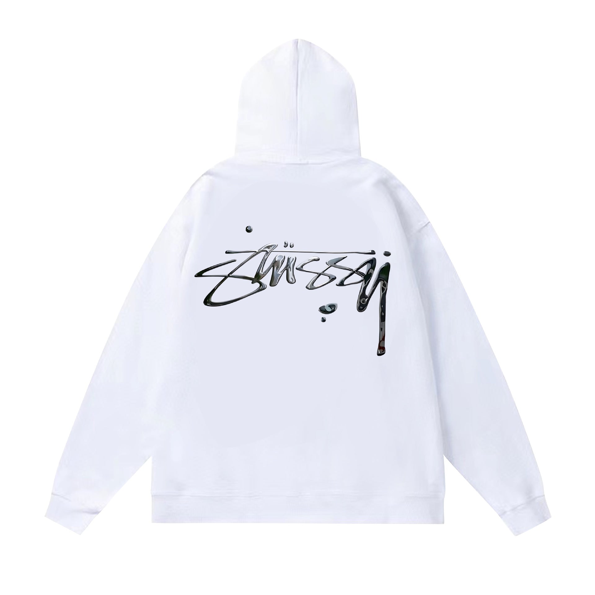 Original autumn and winter new trendy brand Sutu West classic letter print parade hooded sweatshirt jacket (12)