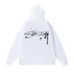 Original autumn and winter new trendy brand Sutu West classic letter print parade hooded sweatshirt jacket (12)