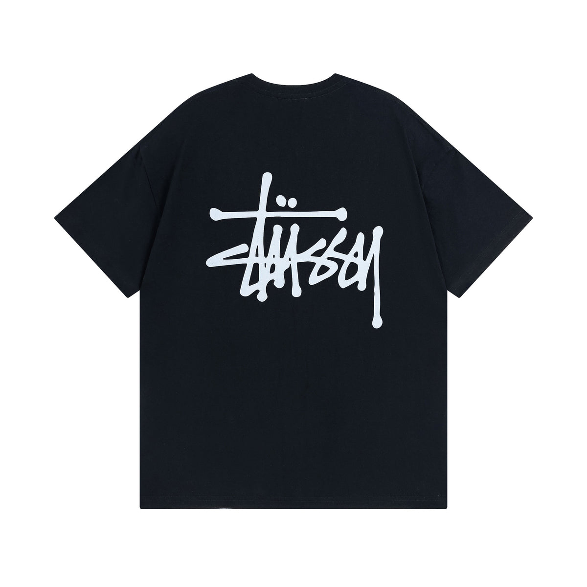 Original 2024 Spring/Summer New Trendy Brand Stu Classic Parade Printed Letter Men's and Women's Same Short Sleeve One Piece Hair Collection (11)