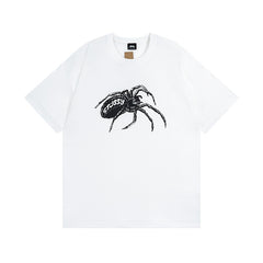 Original 2024 Spring/Summer New Trendy Brand Stu Classic Parade Printed Letter Men's and Women's Same Short Sleeve One Piece Hair Collection (20)