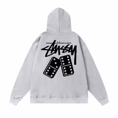 Original autumn and winter new trendy brand Sutu West classic letter print parade hooded sweatshirt jacket (21)