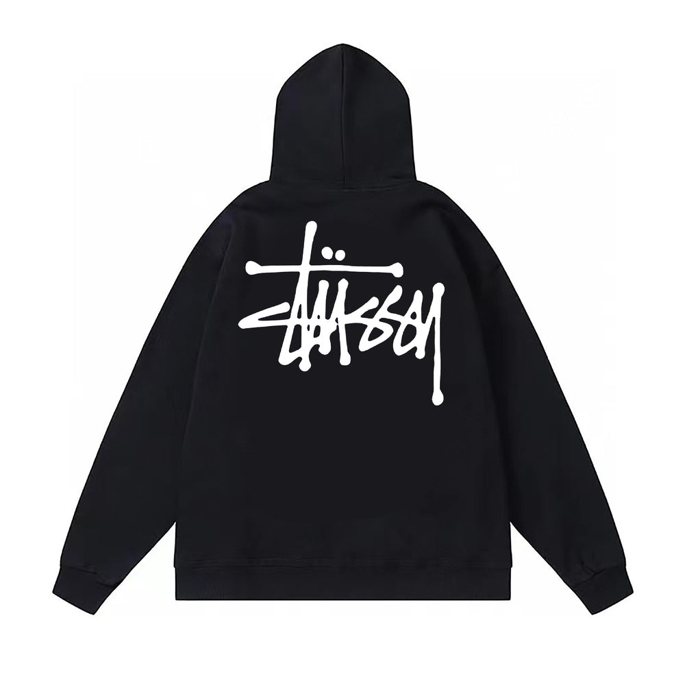 Original autumn and winter new trendy brand Sutu West classic letter print parade hooded sweatshirt jacket (1)