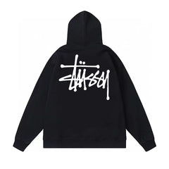 Original autumn and winter new trendy brand Sutu West classic letter print parade hooded sweatshirt jacket (1)