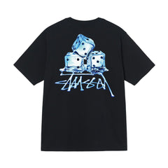 Stusy 2025 New 8 Men's and Women's Short sleeved T-shirt Summer Black and White Men's T-shirt Loose 270g (22)