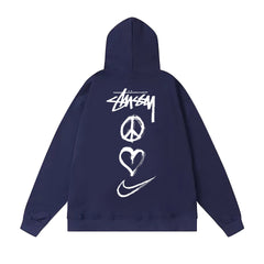 Original autumn and winter new trendy brand Sutu West classic letter print parade hooded sweatshirt jacket (12)