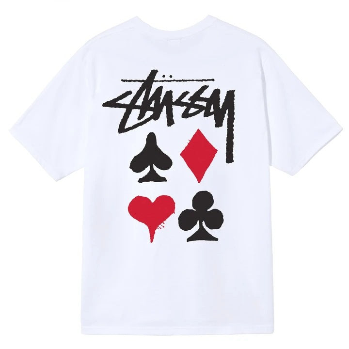Stusy 2025 New 8 Men's and Women's Short sleeved T-shirt Summer Black and White Men's T-shirt Loose 270g (12)