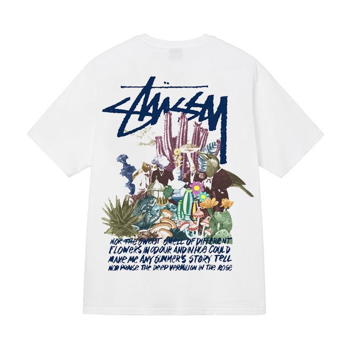 Quality of Foreign Trade 2025 New Stusey Short Sleeve T-shirt 270g Heavy Weight High Quality Men and Women (35)