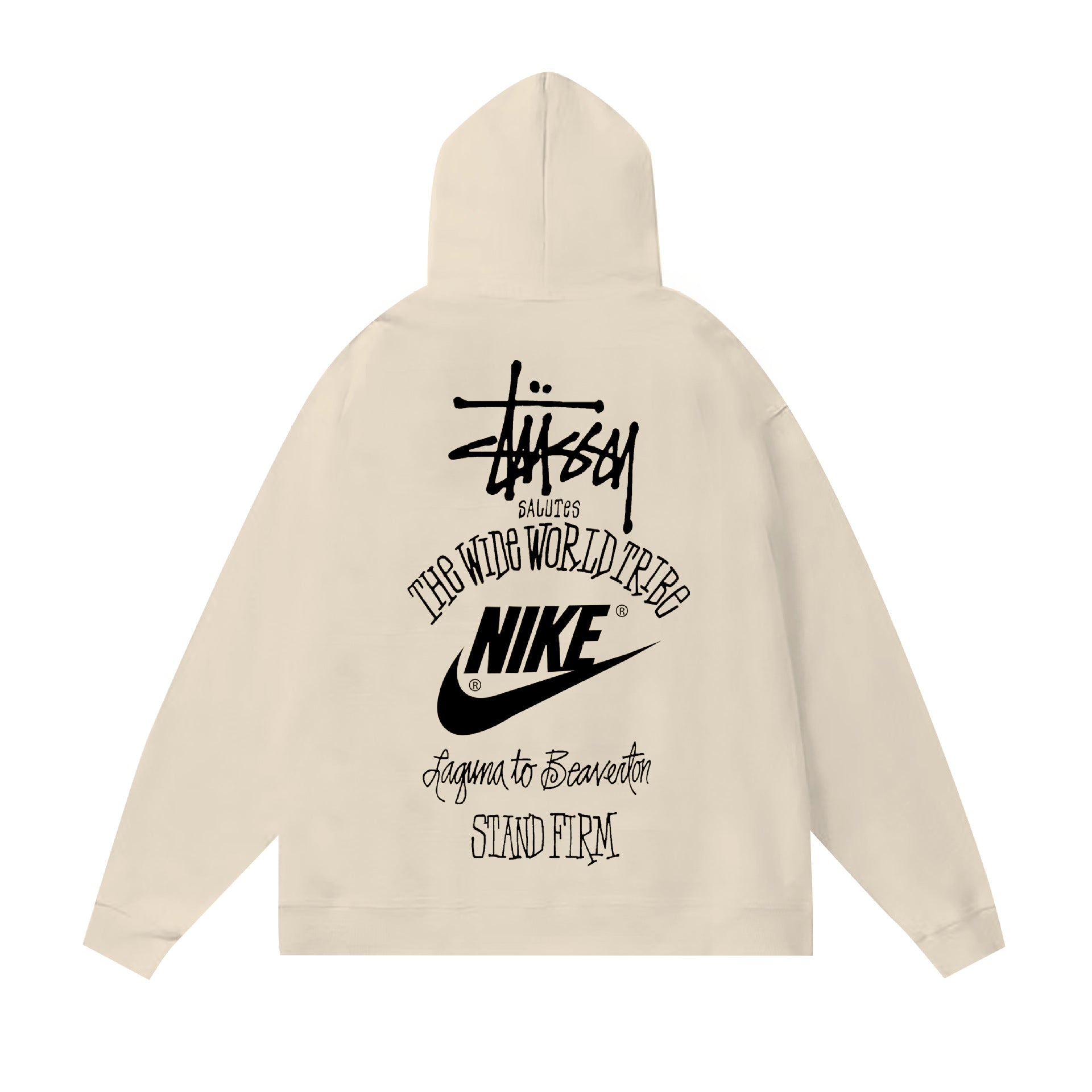 Original autumn and winter new trendy brand Sutu West classic letter print parade hooded sweatshirt jacket (8)