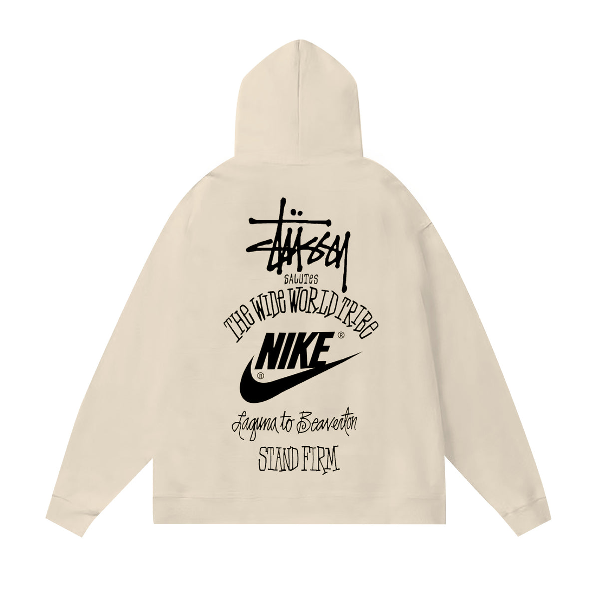 Original autumn and winter new trendy brand Sutu West classic letter print parade hooded sweatshirt jacket (8)