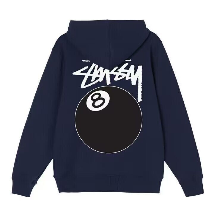 Original label: One piece trendy brand SU Western hoodie hooded autumn and winter new letter dice black eight hat couple outfit (8)