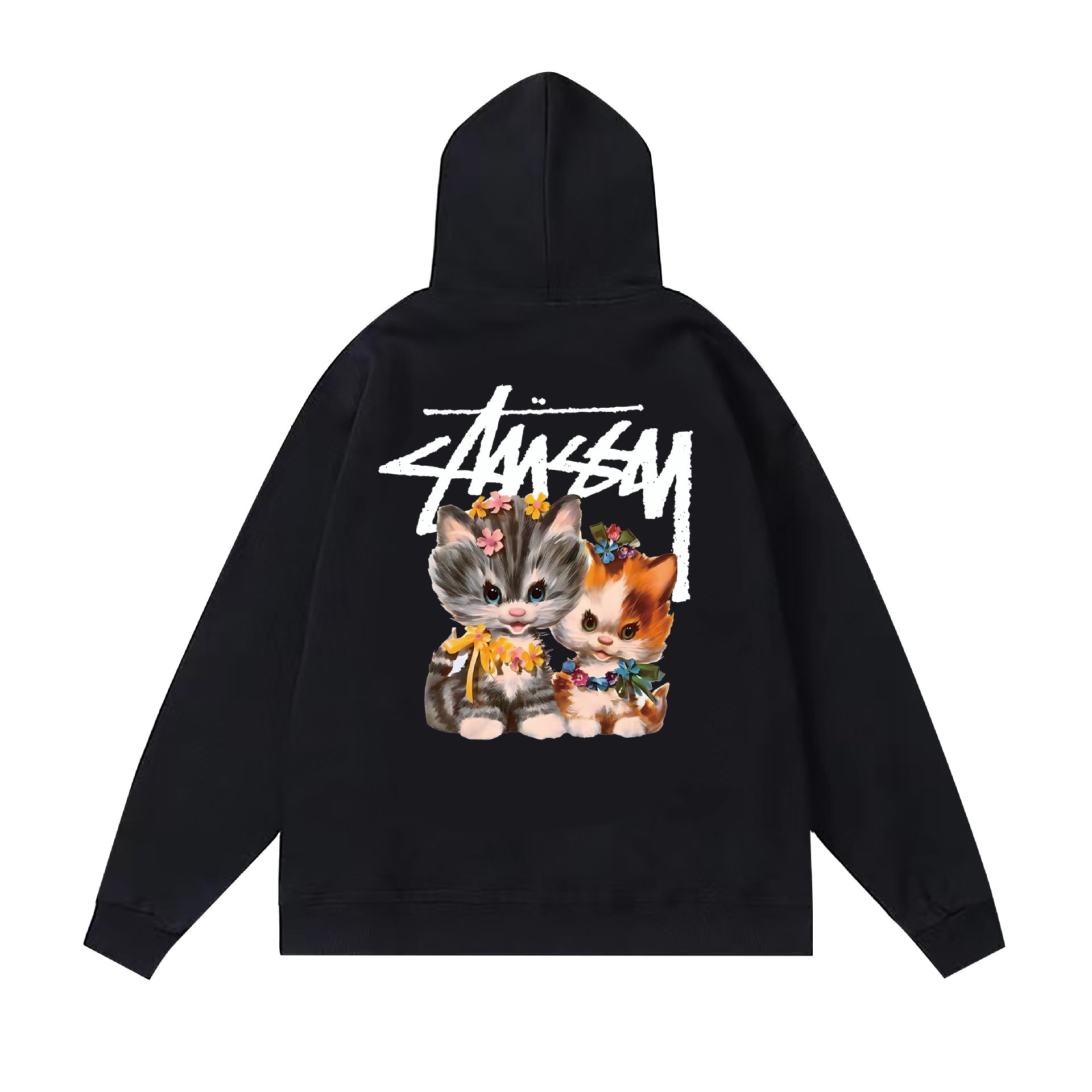 Autumn and winter new trendy brand Sutu West classic letter print parade hooded sweatshirt jacket cross-border (2)