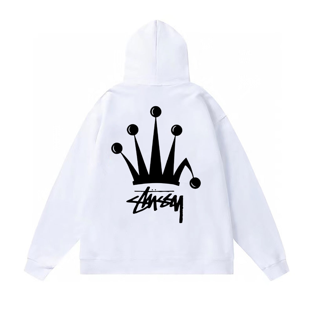 Original autumn and winter new trendy brand Sutu West classic letter print parade hooded sweatshirt jacket (17)