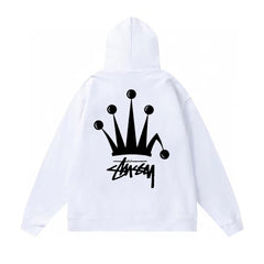 Original autumn and winter new trendy brand Sutu West classic letter print parade hooded sweatshirt jacket (17)