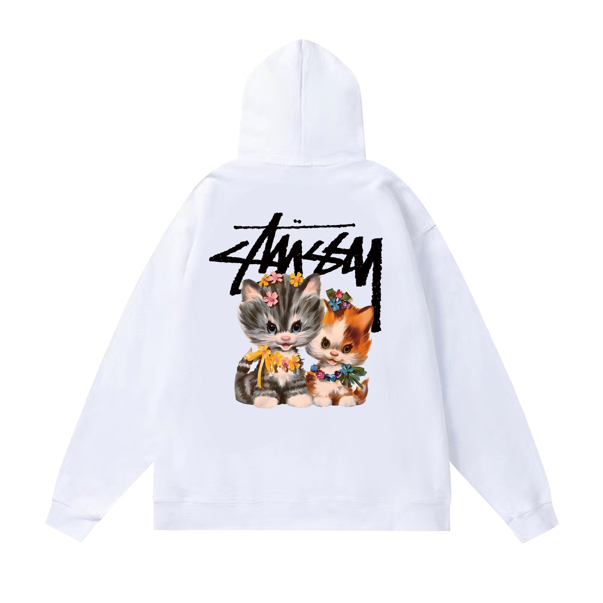 Autumn and winter new trendy brand Sutu West classic letter print parade hooded sweatshirt jacket cross-border (2)