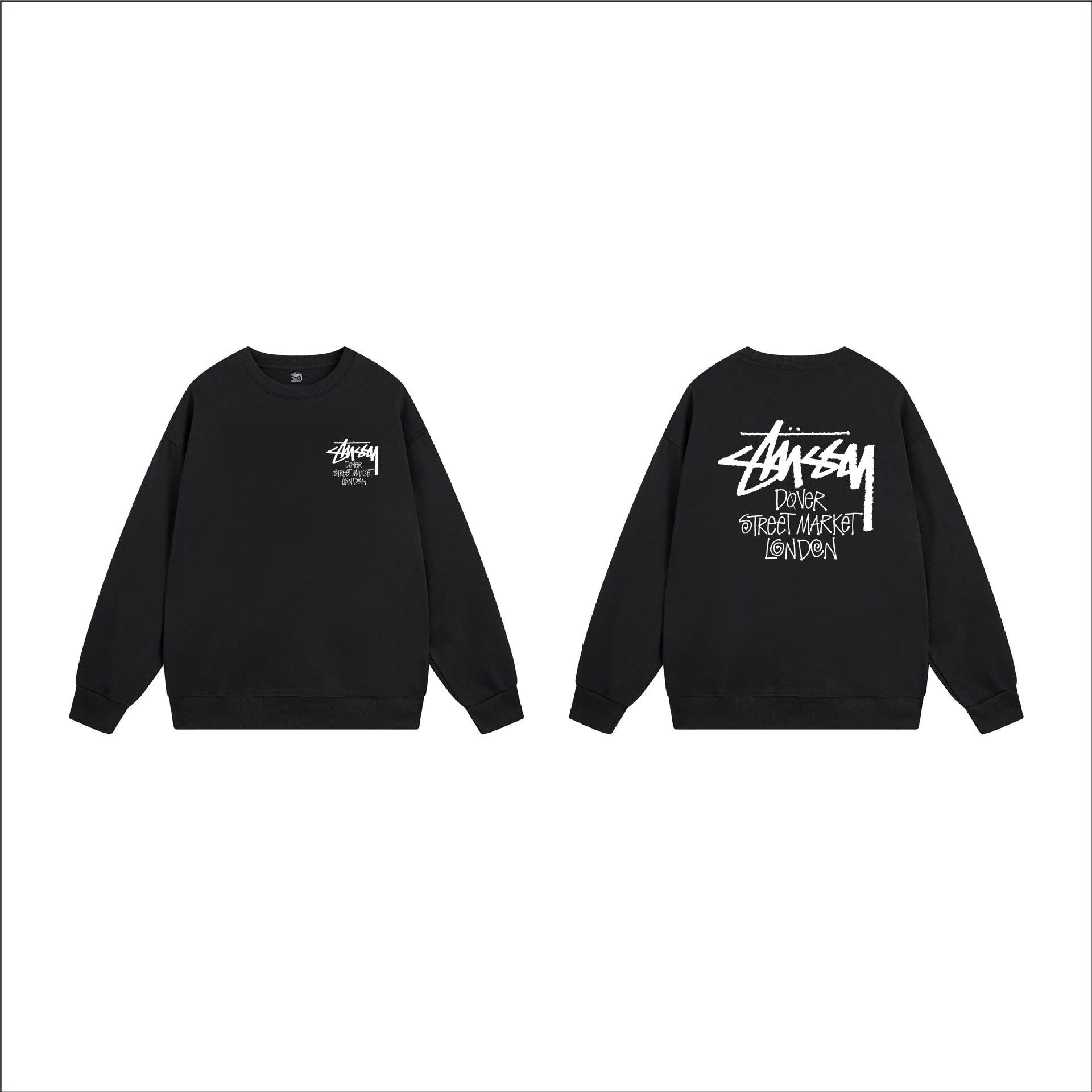 Cross border black 8 dice hoodie for autumn and winter, men's and women's round neck looped long sleeved hoodie, pure cotton outer (1)