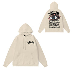 Original label: One piece trendy brand SU Western hoodie hooded autumn and winter new letter dice black eight hat couple outfit (14)