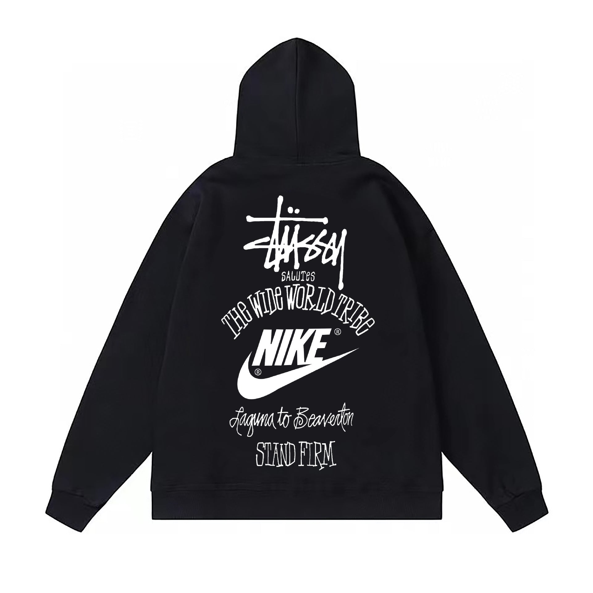 Original autumn and winter new trendy brand Sutu West classic letter print parade hooded sweatshirt jacket (7)