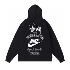 Original autumn and winter new trendy brand Sutu West classic letter print parade hooded sweatshirt jacket (7)