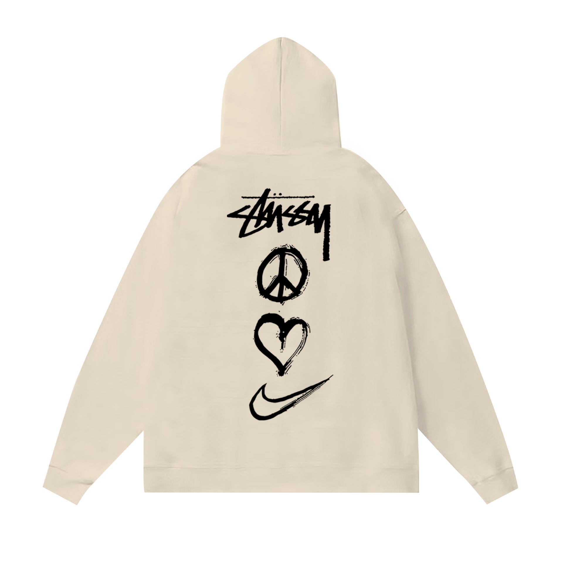 Autumn and winter new trendy brand Sutu West classic letter print parade hooded sweatshirt jacket cross-border (1)