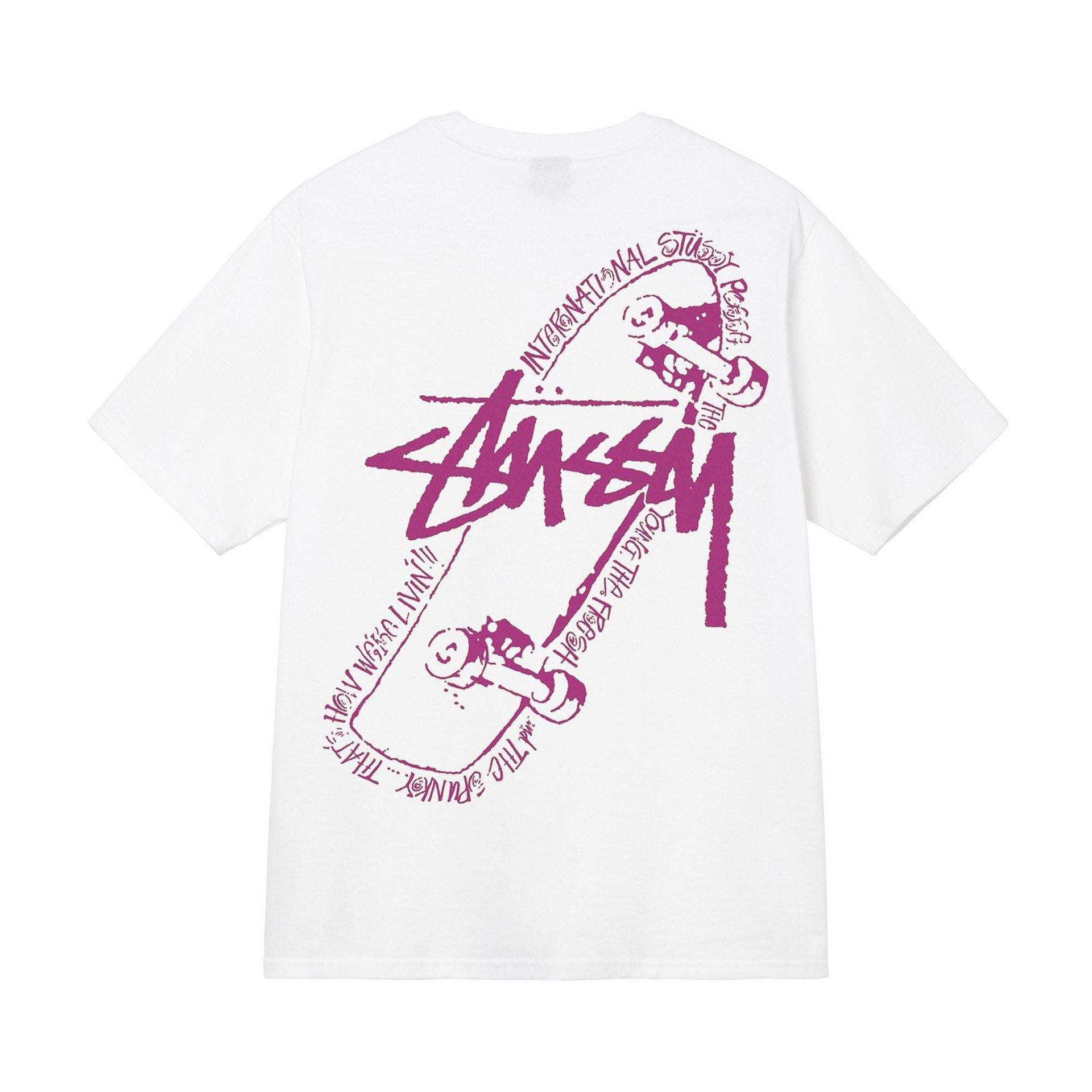 Stusy 2025 New 8 Men's and Women's Short sleeved T-shirt Summer Black and White Men's T-shirt Loose 270g (8)