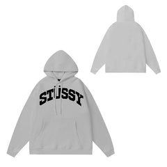 Original label: One piece trendy brand SU Western hoodie hooded autumn and winter new letter dice black eight hat couple outfit (16)
