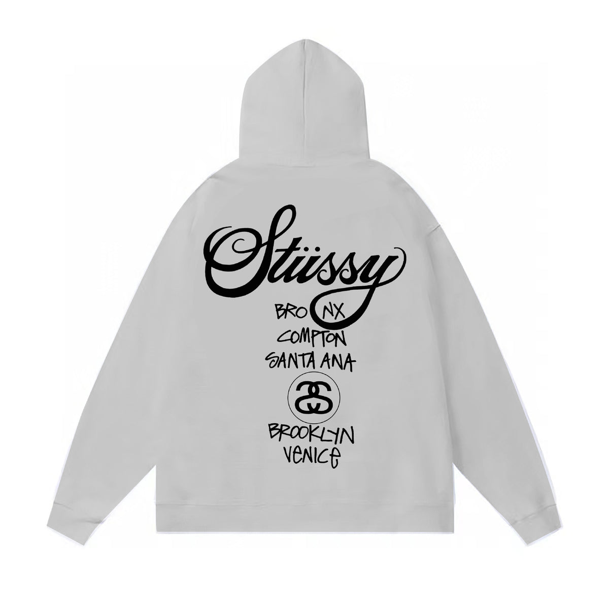 Original autumn and winter new trendy brand Sutu West classic letter print parade hooded sweatshirt jacket (6)