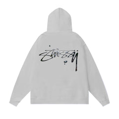 Original autumn and winter new trendy brand Sutu West classic letter print parade hooded sweatshirt jacket (13)