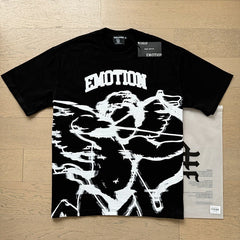 MIXED EMOTION Vintage Cupid Graphic T-Shirt (Black)