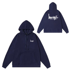Original label: One piece trendy brand SU Western hoodie hooded autumn and winter new letter dice black eight hat couple outfit (17)