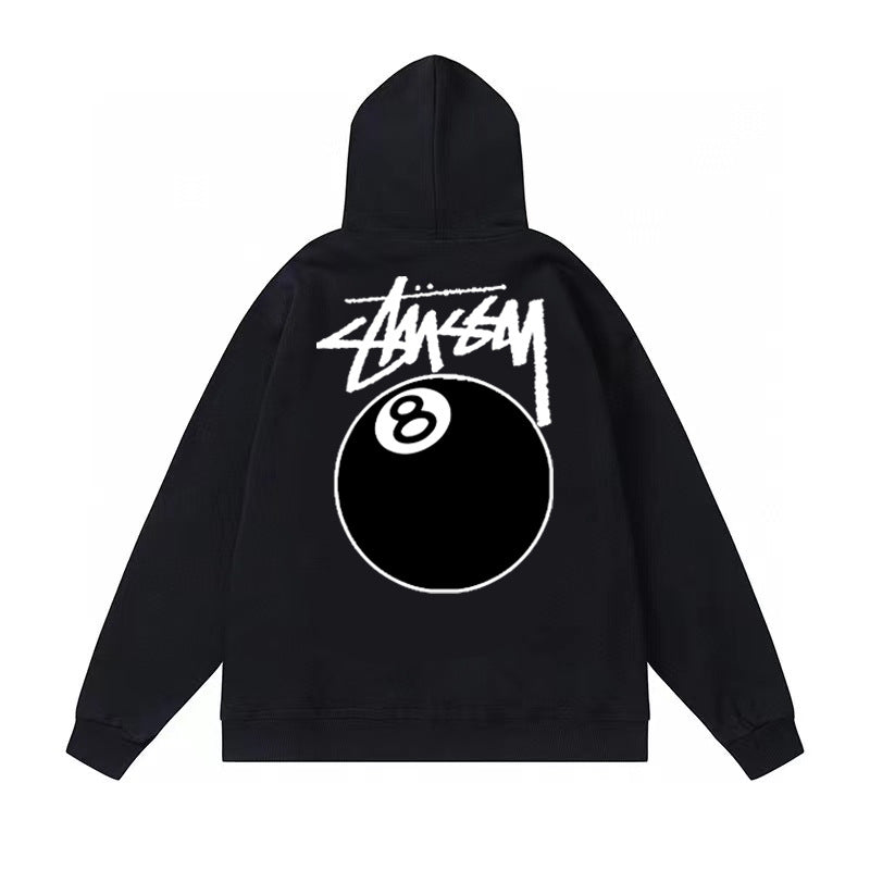 Original autumn and winter new trendy brand Sutu West classic letter print parade hooded sweatshirt jacket (2)