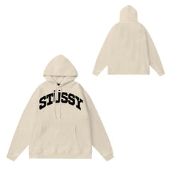 Original label: One piece trendy brand SU Western hoodie hooded autumn and winter new letter dice black eight hat couple outfit (16)