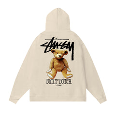 Autumn and winter new trendy brand Sutu West classic letter print parade hooded sweatshirt jacket cross-border (5)