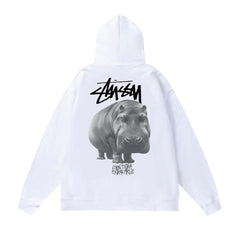 Original autumn and winter new trendy brand Sutu West classic letter print parade hooded sweatshirt jacket (16)
