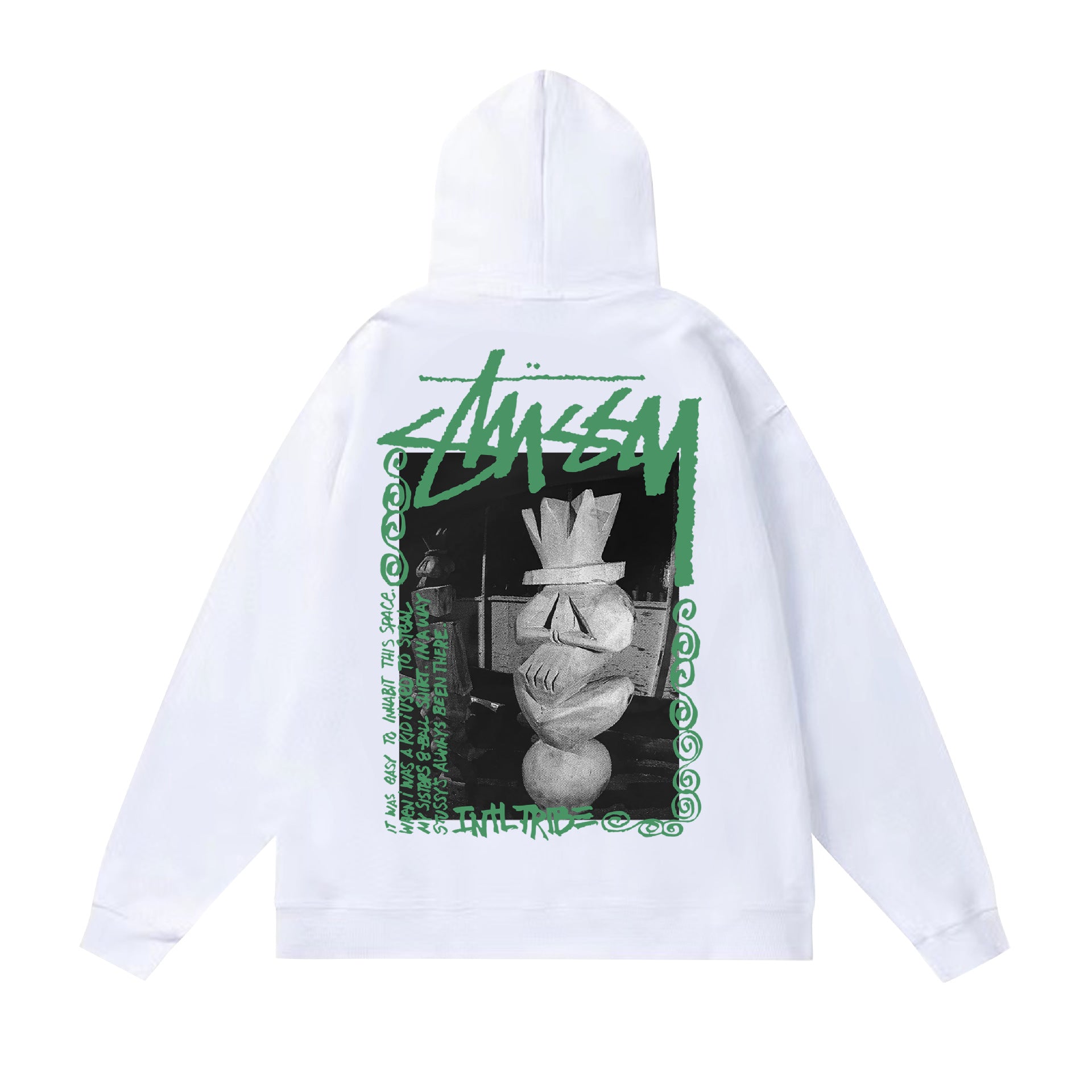 Autumn and winter new trendy brand Sutu West classic letter print parade hooded sweatshirt jacket cross-border (3)