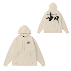 Original label: One piece trendy brand SU Western hoodie hooded autumn and winter new letter dice black eight hat couple outfit (5)