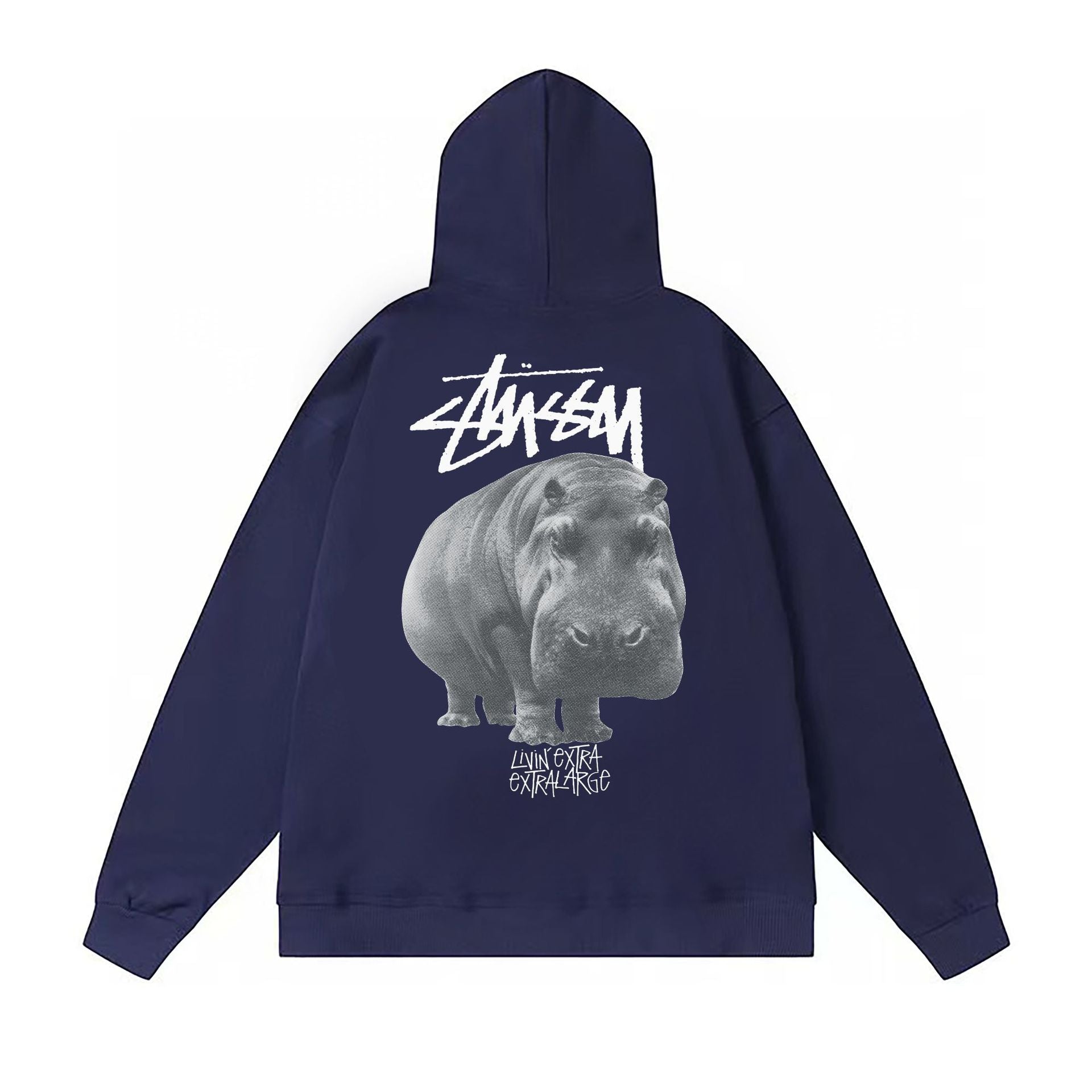 Original autumn and winter new trendy brand Sutu West classic letter print parade hooded sweatshirt jacket (16)