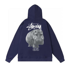 Original autumn and winter new trendy brand Sutu West classic letter print parade hooded sweatshirt jacket (16)