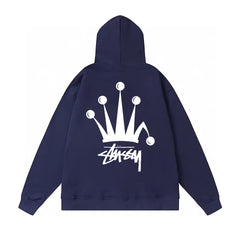 Original autumn and winter new trendy brand Sutu West classic letter print parade hooded sweatshirt jacket (18)