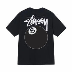 Stusy 2025 New 8 Men's and Women's Short sleeved T-shirt Summer Black and White Men's T-shirt Loose 270g (16)