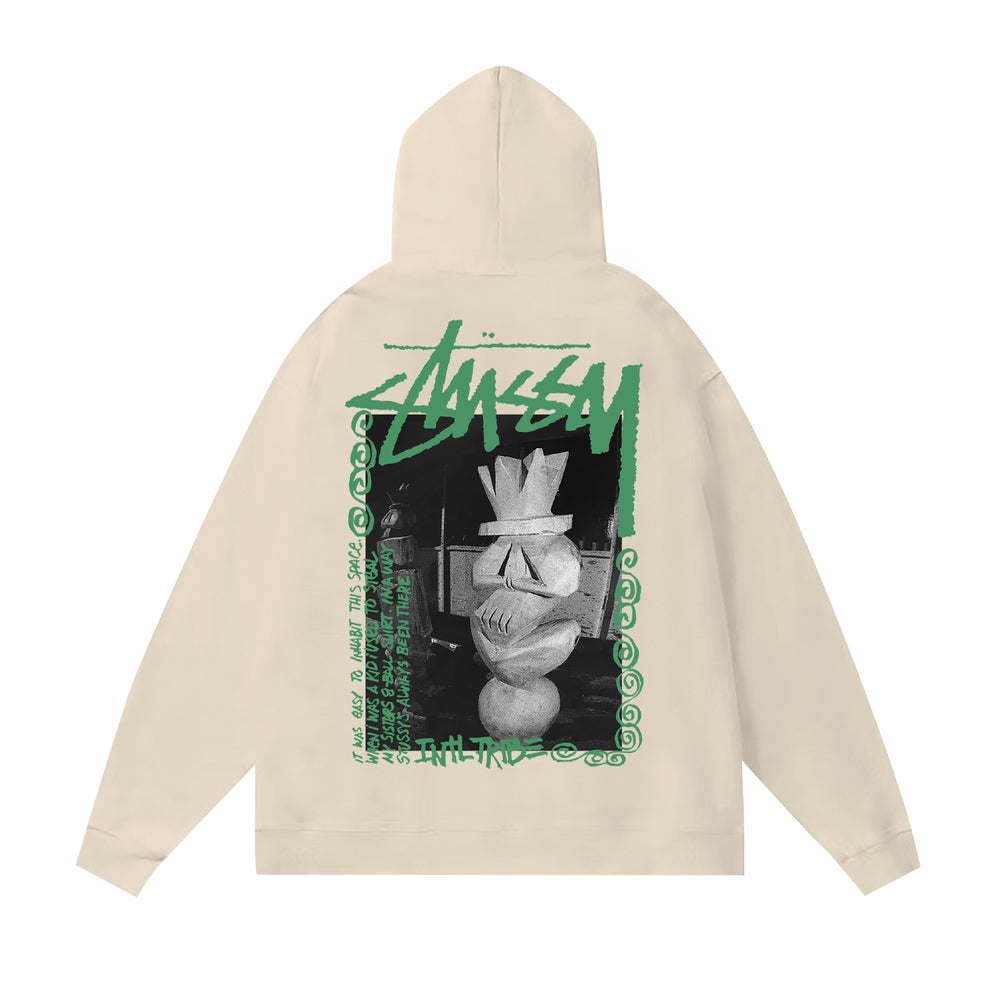 Autumn and winter new trendy brand Sutu West classic letter print parade hooded sweatshirt jacket cross-border (3)