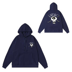 Original label: One piece trendy brand SU Western hoodie hooded autumn and winter new letter dice black eight hat couple outfit (9)