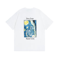 Original 2024 Spring/Summer New Trendy Brand Stu Classic Parade Printed Letter Men's and Women's Same Short Sleeve One Piece Hair Collection (1)