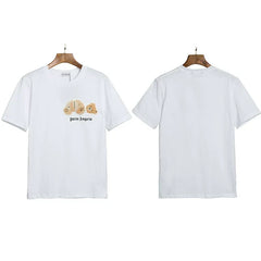 Palm Angels Small Bear Chest Logo T-Shirt - White