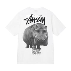 Stusy 2025 New 8 Men's and Women's Short sleeved T-shirt Summer Black and White Men's T-shirt Loose 270g (9)