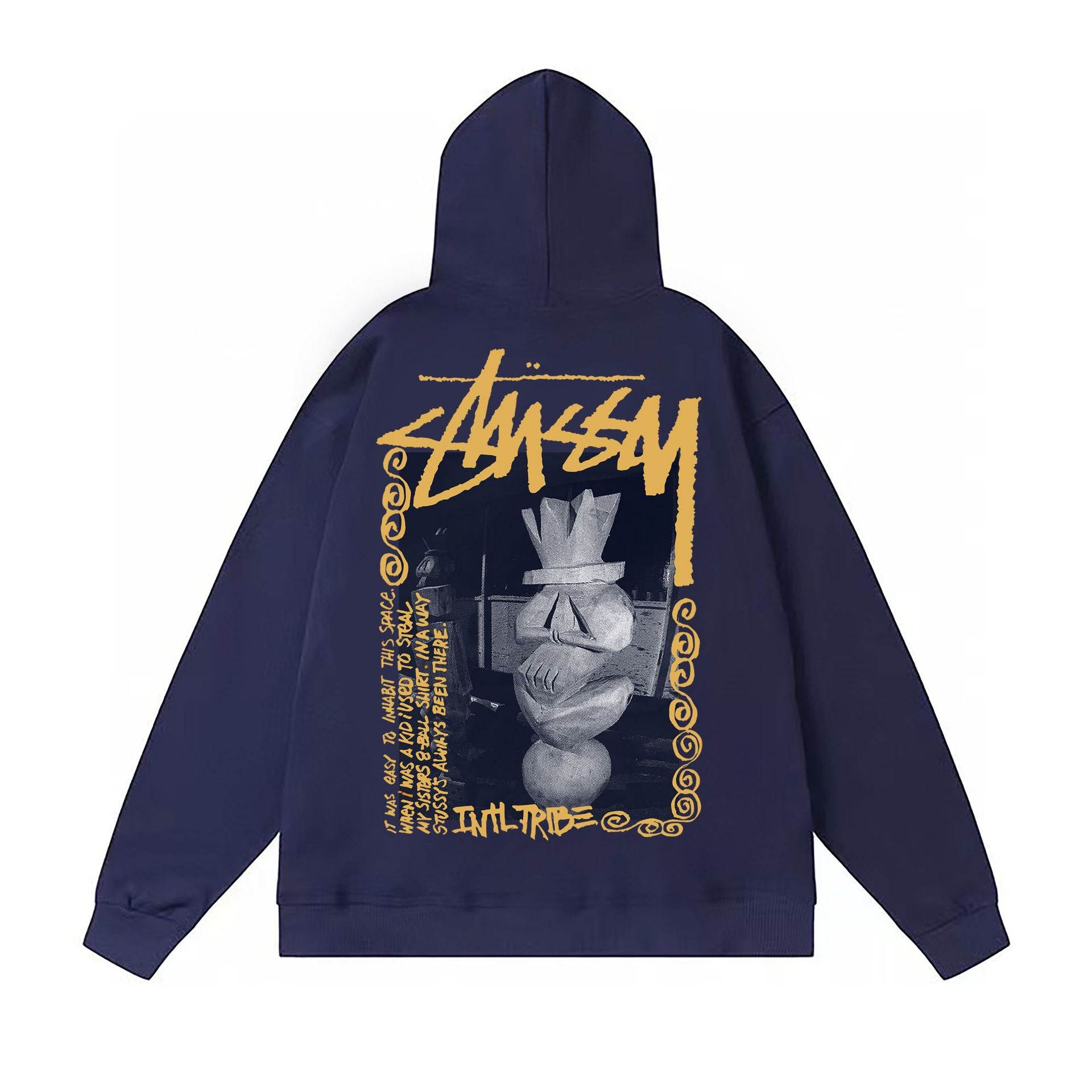 Autumn and winter new trendy brand Sutu West classic letter print parade hooded sweatshirt jacket cross-border (3)