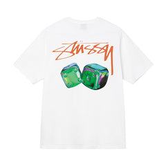 Stusy 2025 New 8 Men's and Women's Short sleeved T-shirt Summer Black and White Men's T-shirt Loose 270g (31)